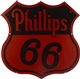 PHILLIPS 66 DOUBLE SIDED PORCELAIN SIGN           