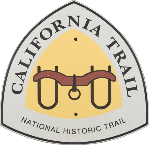 SINGLE SIDED CALIFORNIA TRAIL SIGN                