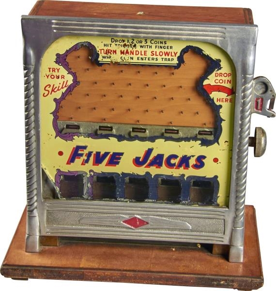1 ¢ FIVE JACKS PIN FIELD TRADE STIMULATOR         