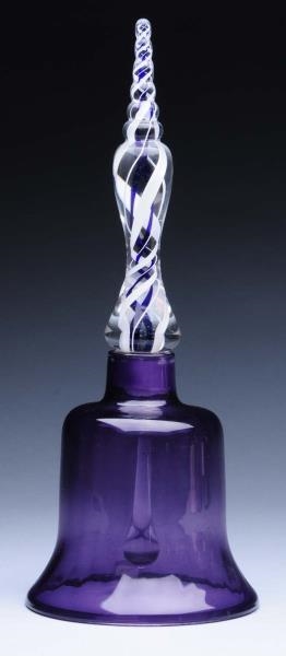 PAIRPOINT AMETHYST GLASS BELL.                    