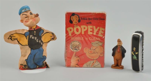 LOT OF 4: POPEYE RELATED ITEMS.                   