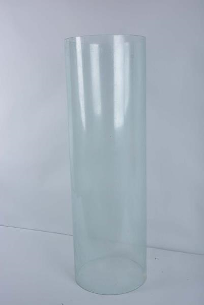 RARE LIGHTLY ETCHED FIFTEEN GALLON GLASS CYLINDER 