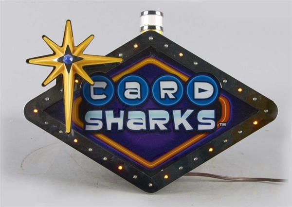 CARD SHARKS ELECTRIC SLOT MACHINE TOPPER          