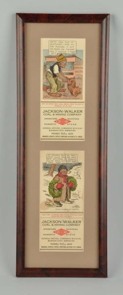 LOT OF 2: AFRICAN-AMERICAN  ADVERTISING BLOTTERS. 