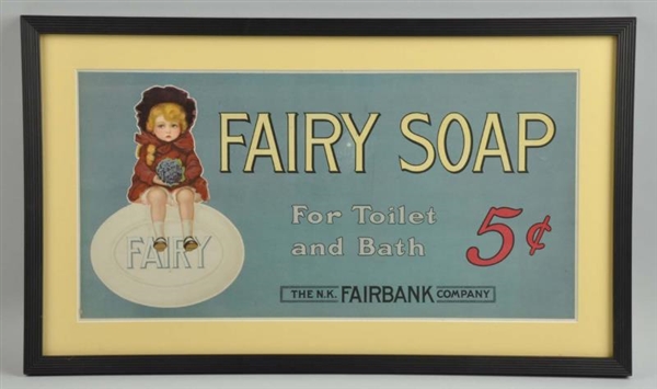 FAIRY SOAP CARDBOARD SIGN.                        
