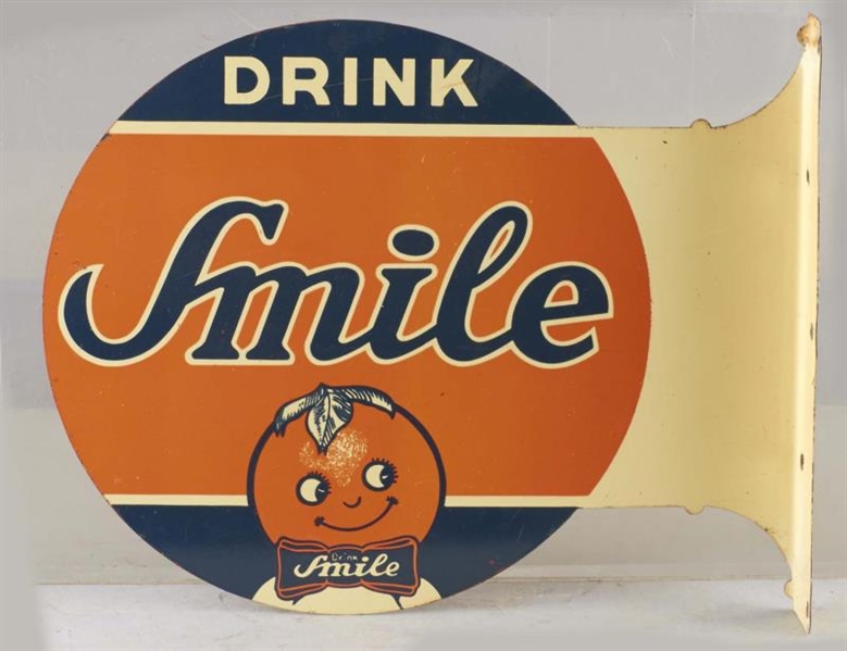 DRINK SMILE DOUBLE-SIDED FLANGE SIGN              