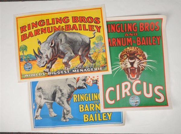 LOT OF 3: CIRCUS POSTERS.                         
