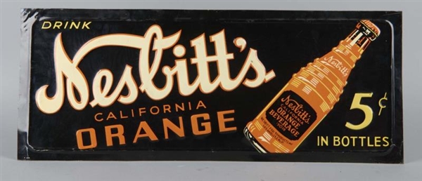 NESBITTS CALIFORNIA ORANGE DRINK TIN SIGN        