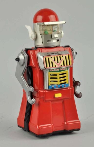 JAPANESE BATTERY-OPERATED CRAGSTAN TALKING ROBOT. 