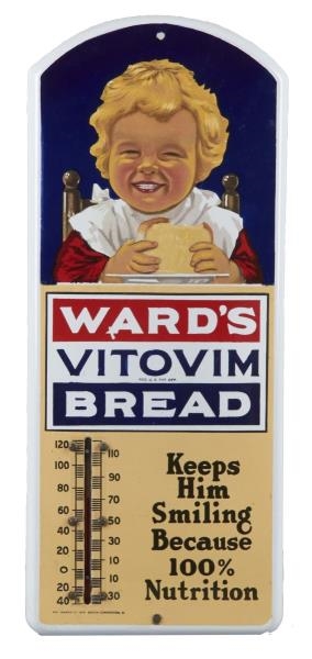 WARDS VITOVIM BREAD ADVERTISING THERMOMETER      