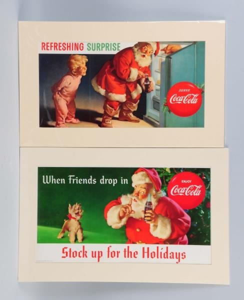 LOT OF 2: COCA-COLA HOLIDAY POSTERS.              