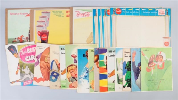 LARGE LOT OF COCA-COLA FOOTBALL SCHEDULES.        