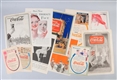 LOT OF 9: ASSORTED COCA- COLA ADS.                