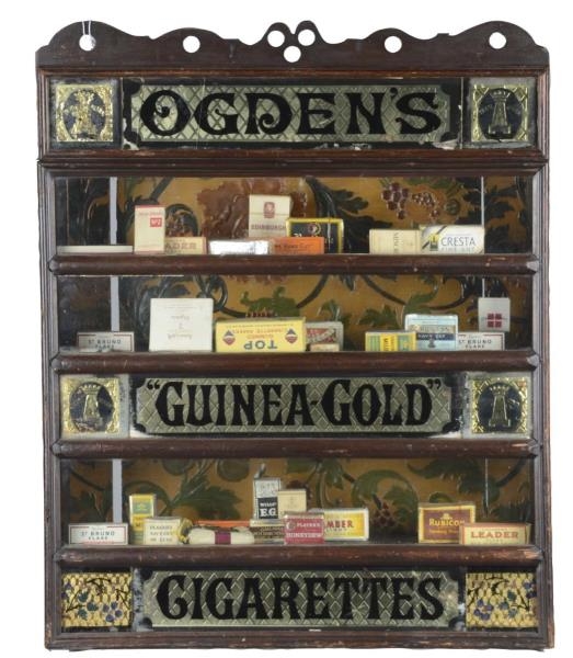 CIGARETTE DISPLAY CASE WITH TOBACCO PRODUCTS      
