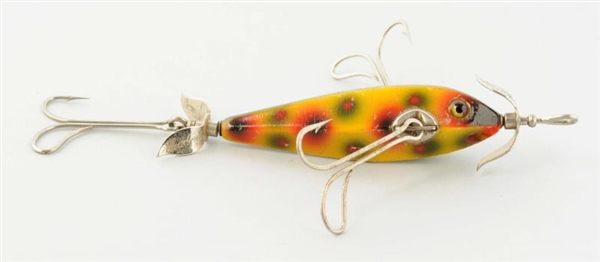 HEDDON DUMMY DOUBLE, SMALL SIZE, "FOOTBALL" RIG.  