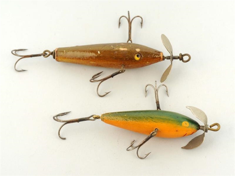 LOT OF 2: WOOD MINNOWS FROM JOE PEPPER OF ROME, NY