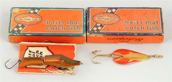 LOT OF 2: BOXED BAITS FROM WM SHAKESPEARE.        