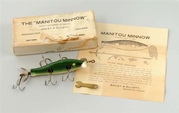 BAILEY & ELLIOTT MANITOU MINNOW COMPLETE PACKAGE. 