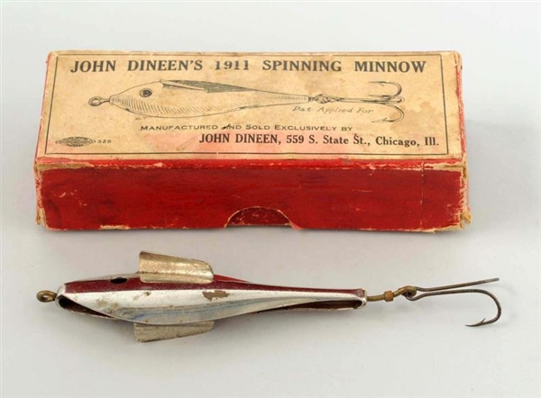 DINEENS 1911 SPINNING MINNOW IN PICTURE BOX.     