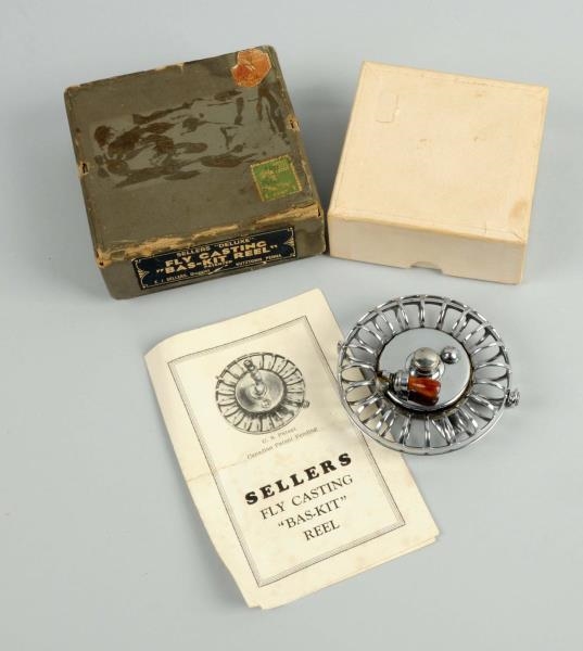 E.J. SELLERS DELUXE BAS-KIT REEL, NEW IN THE BOX. 