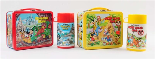 LOT OF 2: MICKEY MOUSE LUNCHBOXES.                