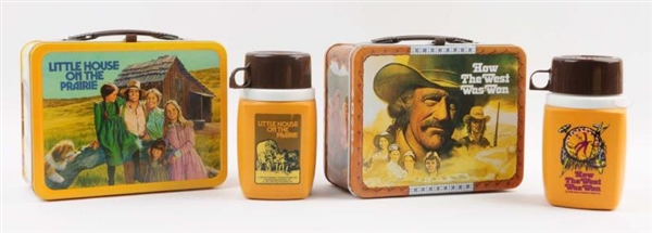 LOT OF 2: 1970S WESTERN THEMED LUNCHBOX & THERMOS.