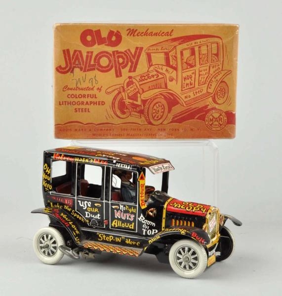 MARX TIN LITHO WIND-UP OLD JALOPY CAR.            
