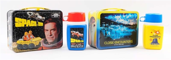 LOT OF 2: 1970S SPACE RELATED LUNCHBOXES & THERMOS