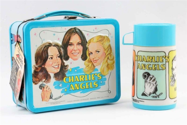 1978 CHARLIES ANGELS LUNCHBOX AND THERMOS.       