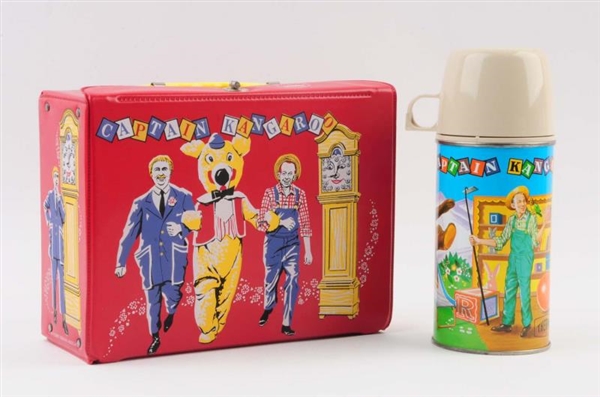 1964 CAPTAIN KANGAROO LUNCHBOX WITH THERMOS.      