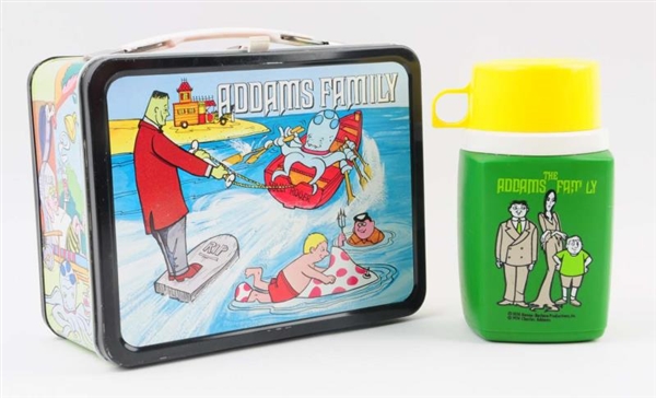 1974 ADDAMS FAMILY LUNCHBOX WITH THERMOS.         