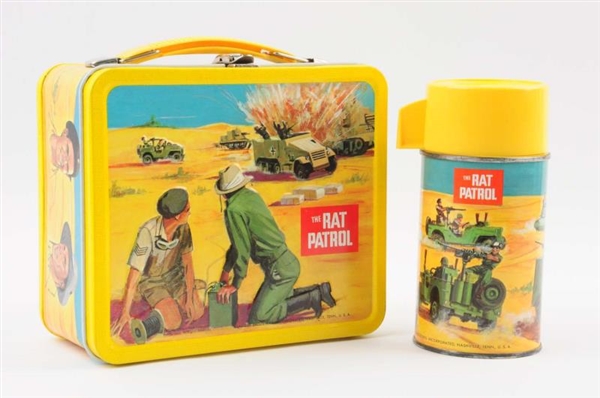 1967 RAT PATROL LUNCHBOX WITH THERMOS.            