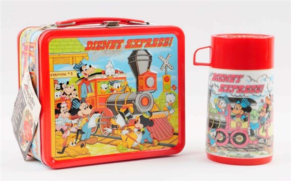 1979 DISNEY EXPRESS LUNCHBOX WITH THERMOS.        