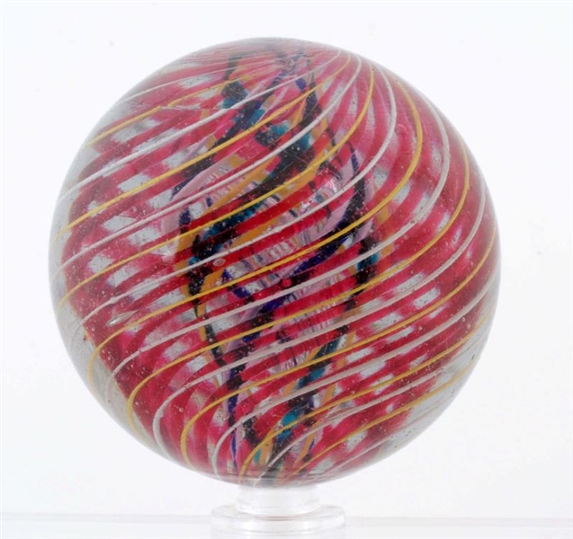 LARGE THREE STAGE COMPLEX CORE SWIRL MARBLE.      