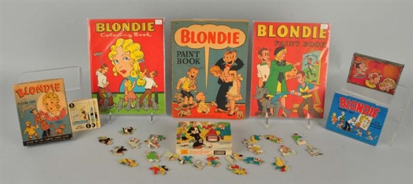 LOT OF 7: BLONDIE PUZZLES & TOYS.                 