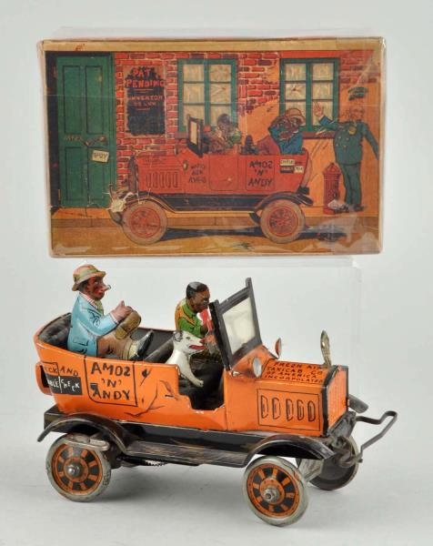 MARX TIN LITHO WIND UP AMES & ANDY FRESH AIR TAXI.