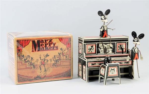 MARX TIN LITHO WIND-UP MERRY MAKERS BAND TOY.     