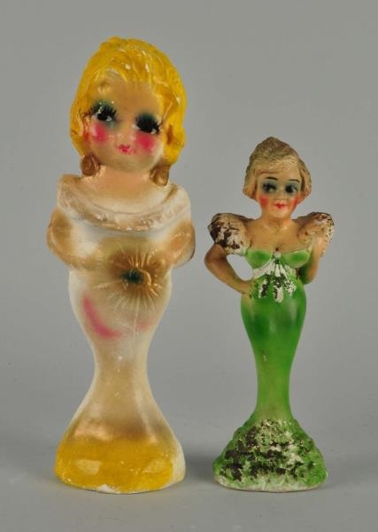 LOT OF 2: MAE WEST CHALK FIGURES.                 