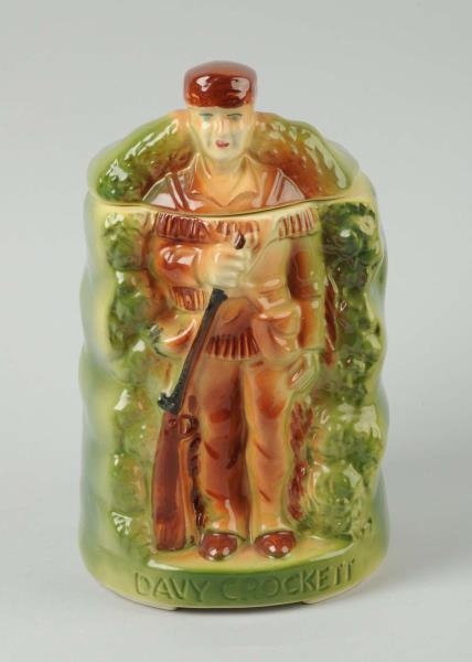 AMERICAN BISQUE DAVY IN THE WOODS COOKIE JAR.     