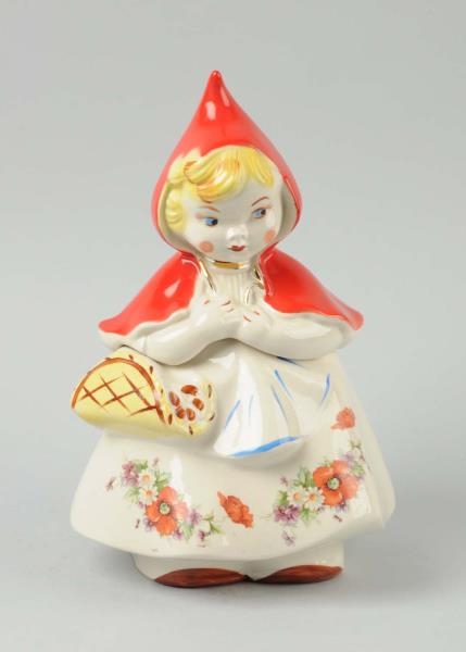 REGAL CHINA LITTLE RED  RIDING HOOD COOKIE JAR.   