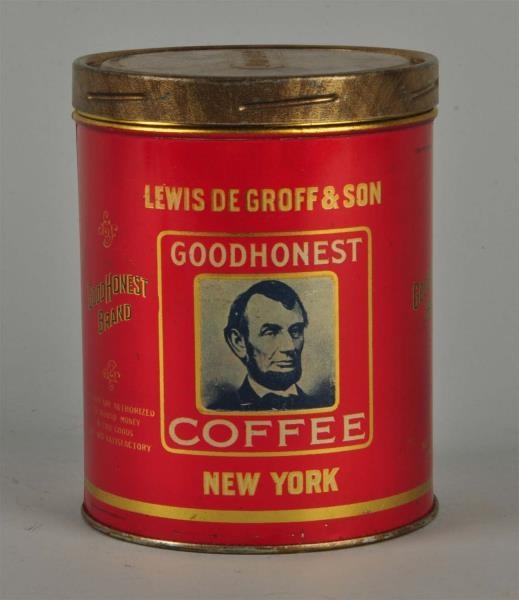 COFFEE TIN "GOODHONEST BRAND"                     