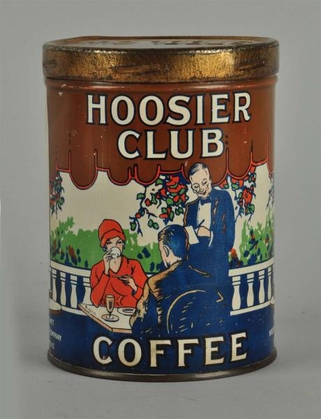 COFFEE TIN "HOOSIER CLUB"                         