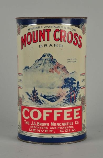 COFFEE TIN "MOUNT CROSS"                          