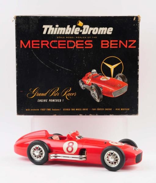 UNUSUAL THIMBLE-DROME MERCEDES BENZ RACE CAR.     