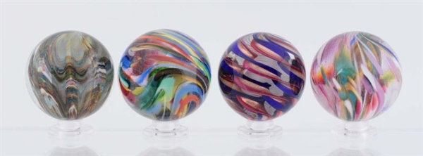 LOT OF 4: CONTEMPORARY MARBLES.                   