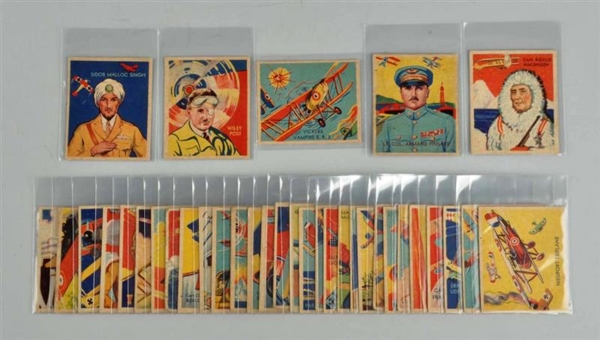 LOT OF 35: 1933-34 CHICLE SKY BIRDS GUM CARDS.    