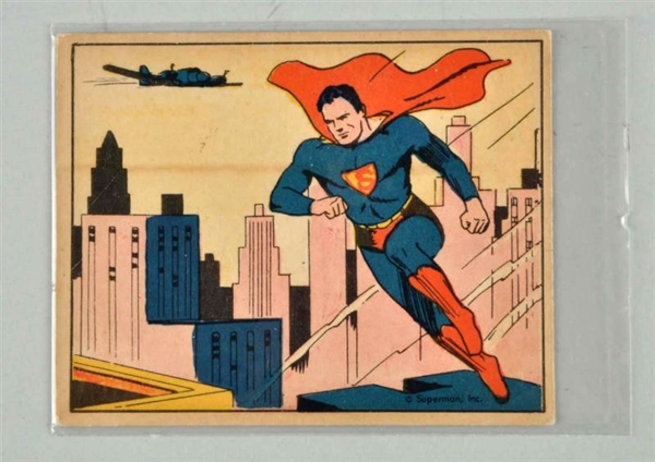 1940 SUPERMAN GUM CARD - NO. 1.                   