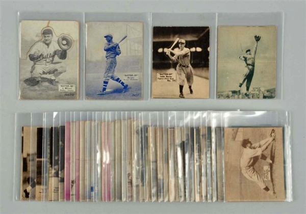 LOT OF 41: 1930S BATTER-UP BASEBALL CARDS.       