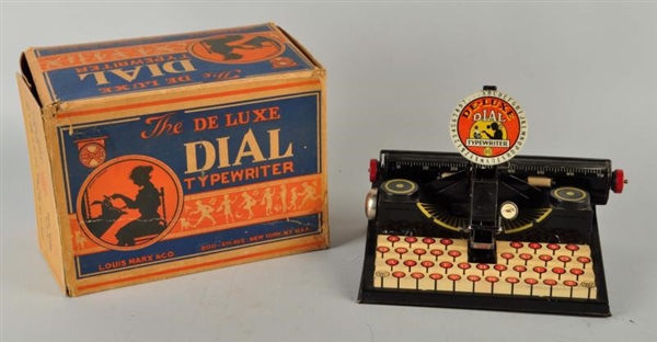 MARX DELUXE TYPEWRITER TOY WITH BOX.              