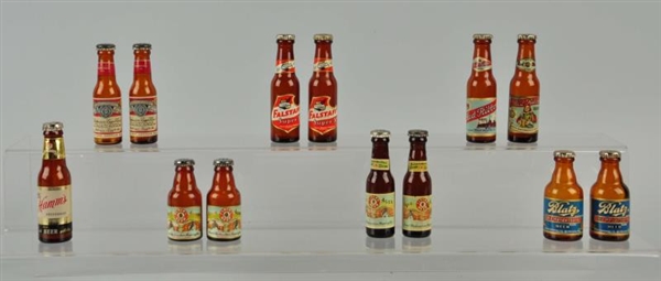 LOT OF 13: 6 BEER SALT AND PEPPER SETS PLUS ONE.  
